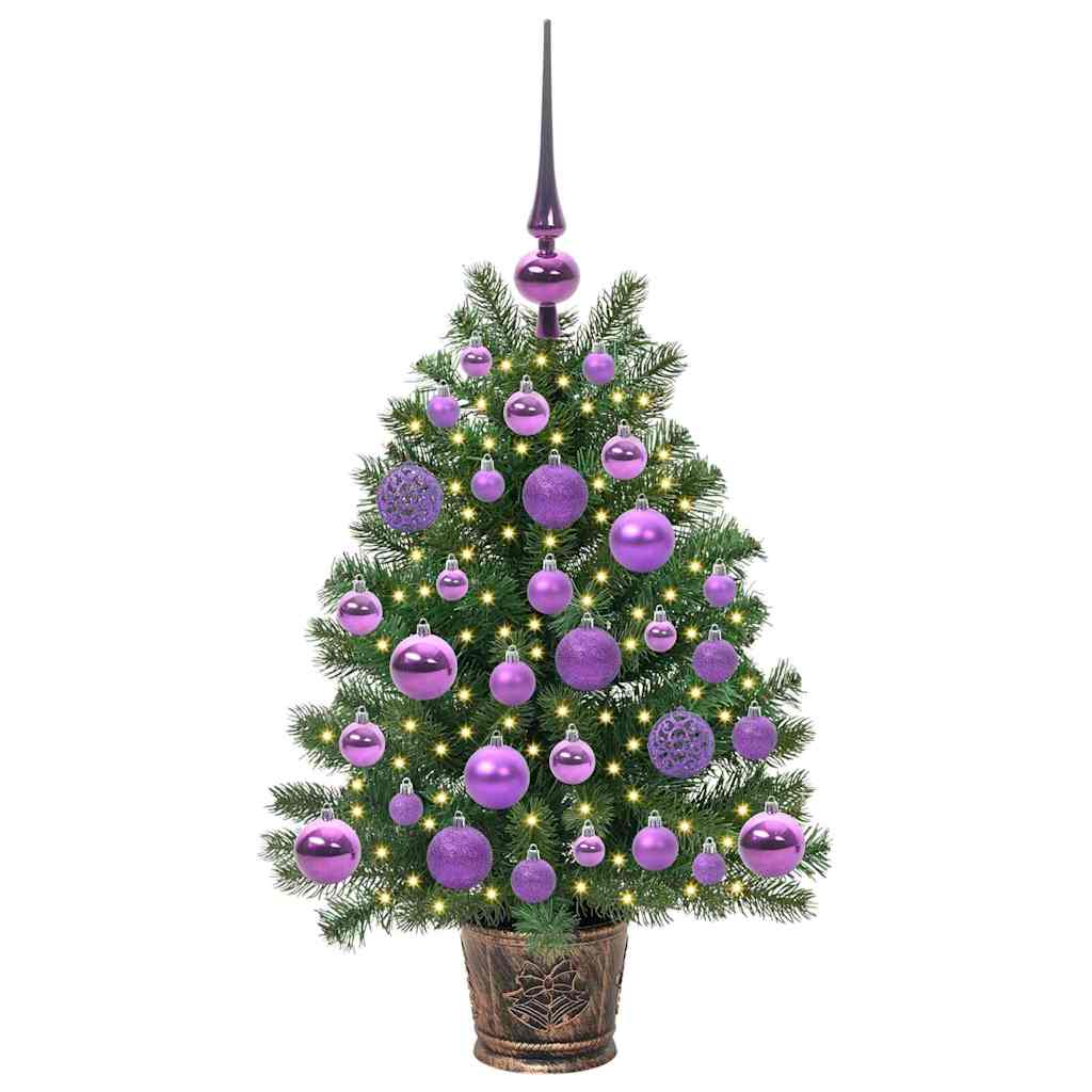 Künstlicher Weihnachtsbaum mit 150 LEDs Grün 75 cm PE und PVC