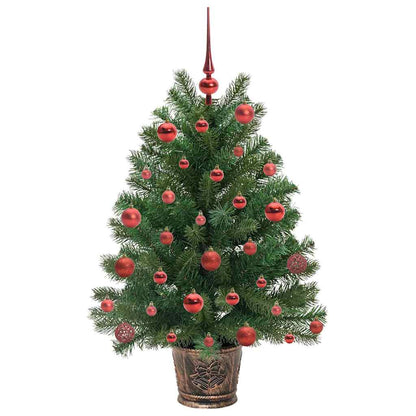 Künstlicher Weihnachtsbaum mit 150 LEDs Grün 95 cm PE und PVC