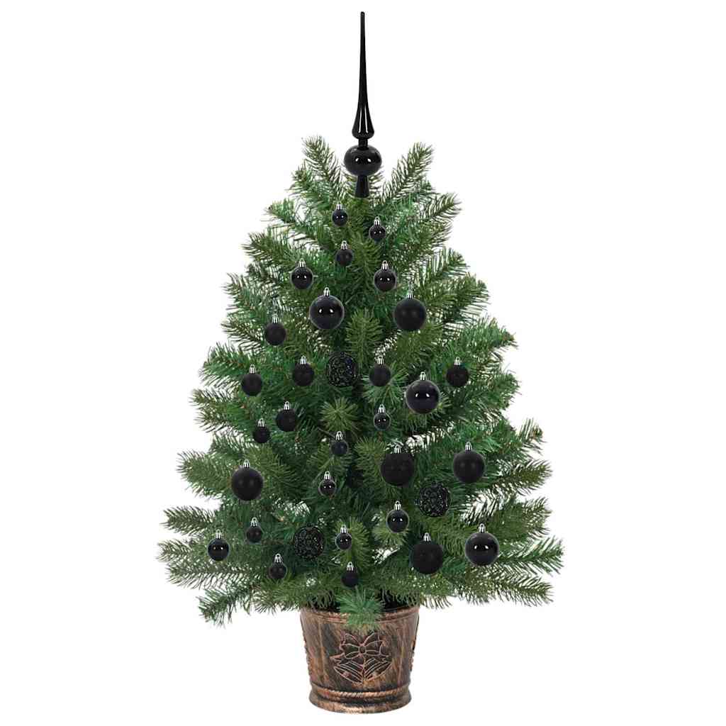 Künstlicher Weihnachtsbaum mit 150 LEDs Grün 95 cm PE und PVC