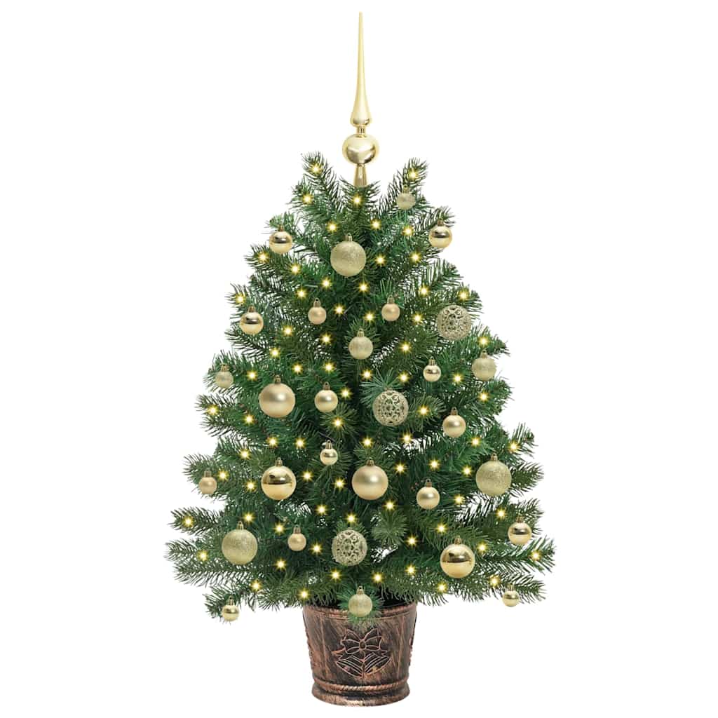 Künstlicher Weihnachtsbaum mit 150 LEDs Grün 95 cm PE und PVC