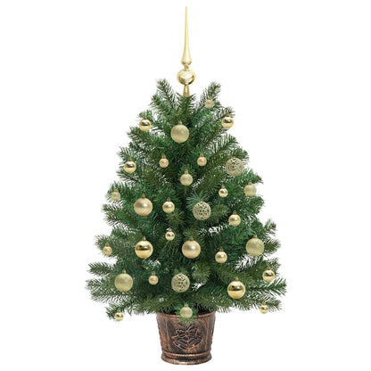 Künstlicher Weihnachtsbaum mit 150 LEDs Grün 95 cm PE und PVC