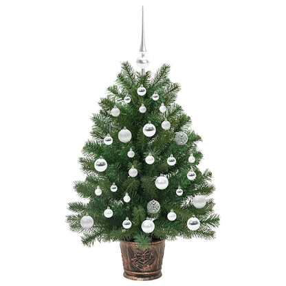 Künstlicher Weihnachtsbaum mit 150 LEDs Grün 95 cm PE und PVC