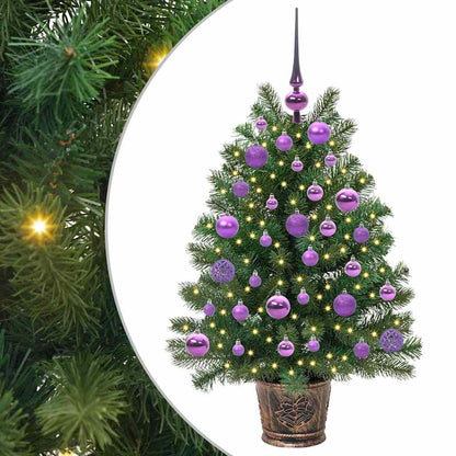 Künstlicher Weihnachtsbaum mit 150 LEDs Grün 95 cm PE und PVC