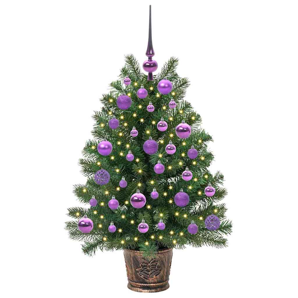 Künstlicher Weihnachtsbaum mit 150 LEDs Grün 95 cm PE und PVC