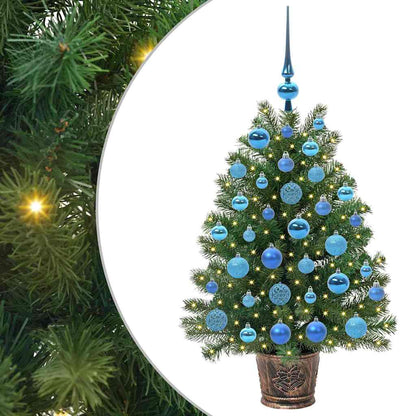 Künstlicher Weihnachtsbaum mit 150 LEDs Grün 95 cm PE und PVC
