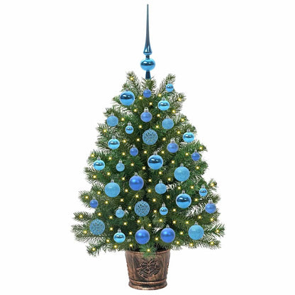 Künstlicher Weihnachtsbaum mit 150 LEDs Grün 95 cm PE und PVC