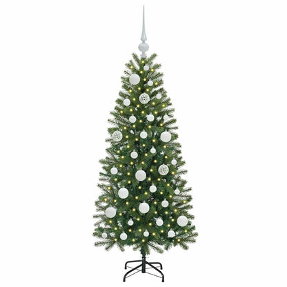 Künstlicher Weihnachtsbaum mit 150 LEDs Grün 120 cm PE und PVC