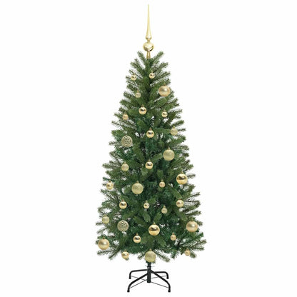Künstlicher Weihnachtsbaum mit 150 LEDs Grün 120 cm PE und PVC
