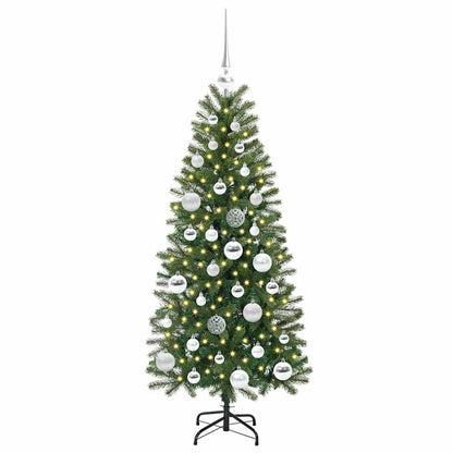 Künstlicher Weihnachtsbaum mit 150 LEDs Grün 120 cm PE und PVC