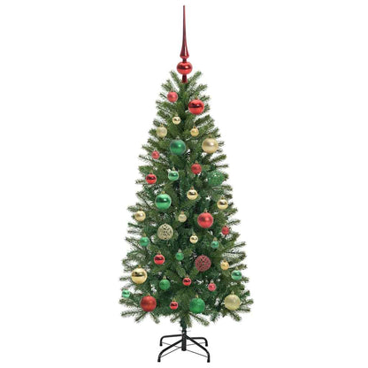 Künstlicher Weihnachtsbaum mit 150 LEDs Grün 120 cm PE und PVC