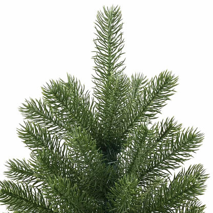 Künstlicher Weihnachtsbaum mit 300 LEDs Grün 210 cm PE und PVC
