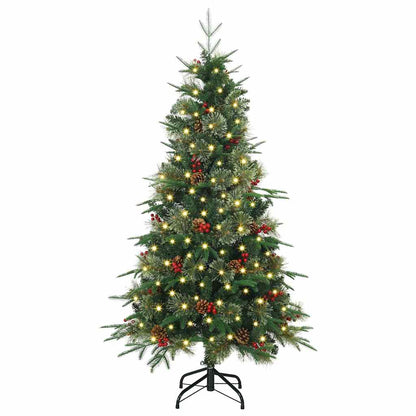 Künstlicher klappbarer Weihnachtsbaum Grün 150 cm PE und PVC