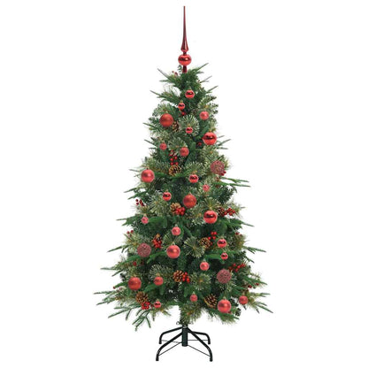 Künstlicher klappbarer Weihnachtsbaum Grün 150 cm PE und PVC