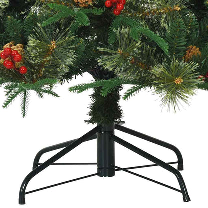 Künstlicher klappbarer Weihnachtsbaum Grün 180 cm PE und PVC