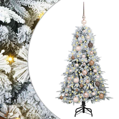Künstlicher klappbarer Weihnachtsbaum Weiß 120 cm PE und PVC