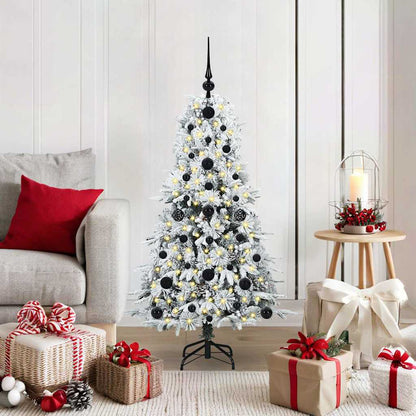 Künstlicher klappbarer Weihnachtsbaum Weiß 120 cm PE und PVC