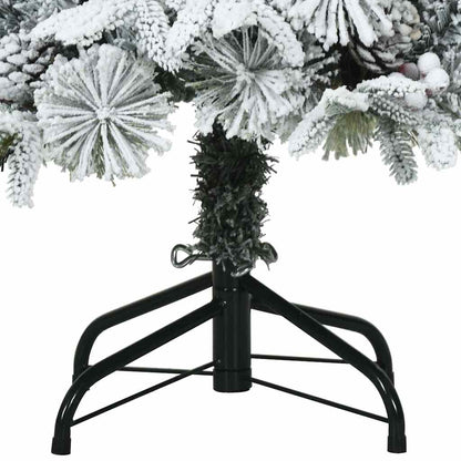 Künstlicher klappbarer Weihnachtsbaum Weiß 120 cm PE und PVC