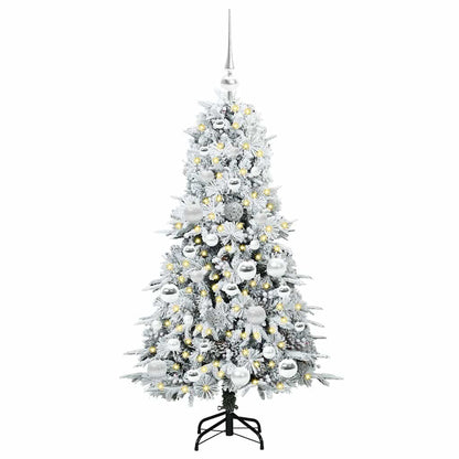 Künstlicher klappbarer Weihnachtsbaum Weiß 120 cm PE und PVC