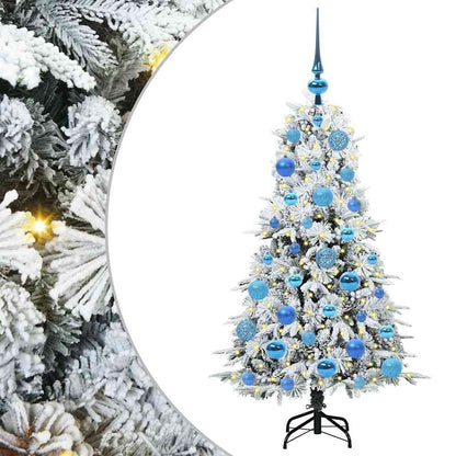 Künstlicher klappbarer Weihnachtsbaum Weiß 120 cm PE und PVC