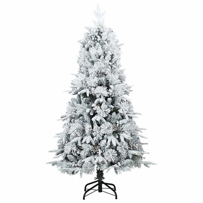 Künstlicher klappbarer Weihnachtsbaum Weiß 150 cm PE und PVC