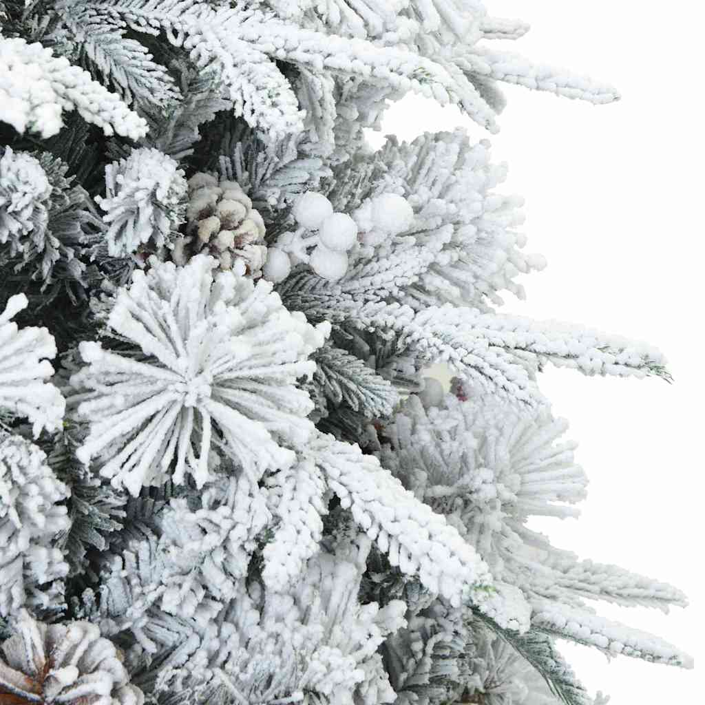 Künstlicher klappbarer Weihnachtsbaum Weiß 150 cm PE und PVC