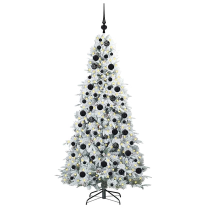 Künstlicher klappbarer Weihnachtsbaum Weiß 180 cm PE und PVC