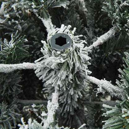 Künstlicher klappbarer Weihnachtsbaum Weiß 180 cm PE und PVC