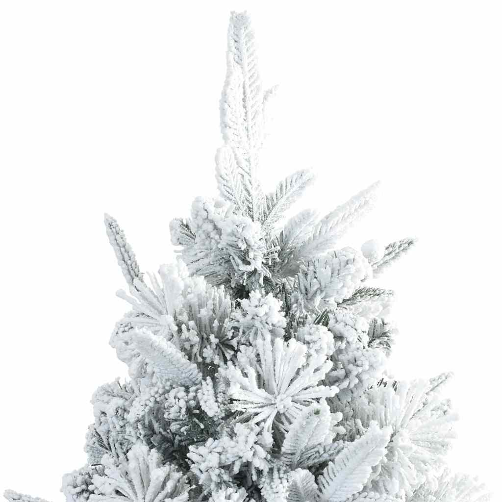 Künstlicher klappbarer Weihnachtsbaum Weiß 180 cm PE und PVC