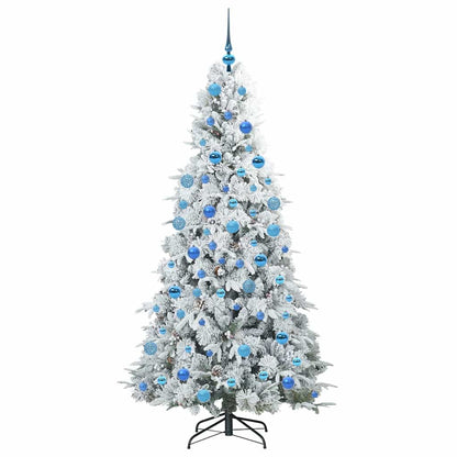 Künstlicher klappbarer Weihnachtsbaum Weiß 180 cm PE und PVC
