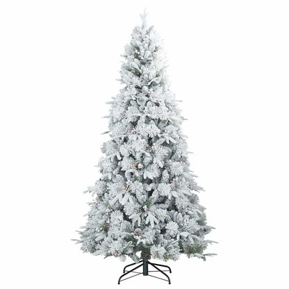 Künstlicher klappbarer Weihnachtsbaum Weiß 180 cm PE und PVC