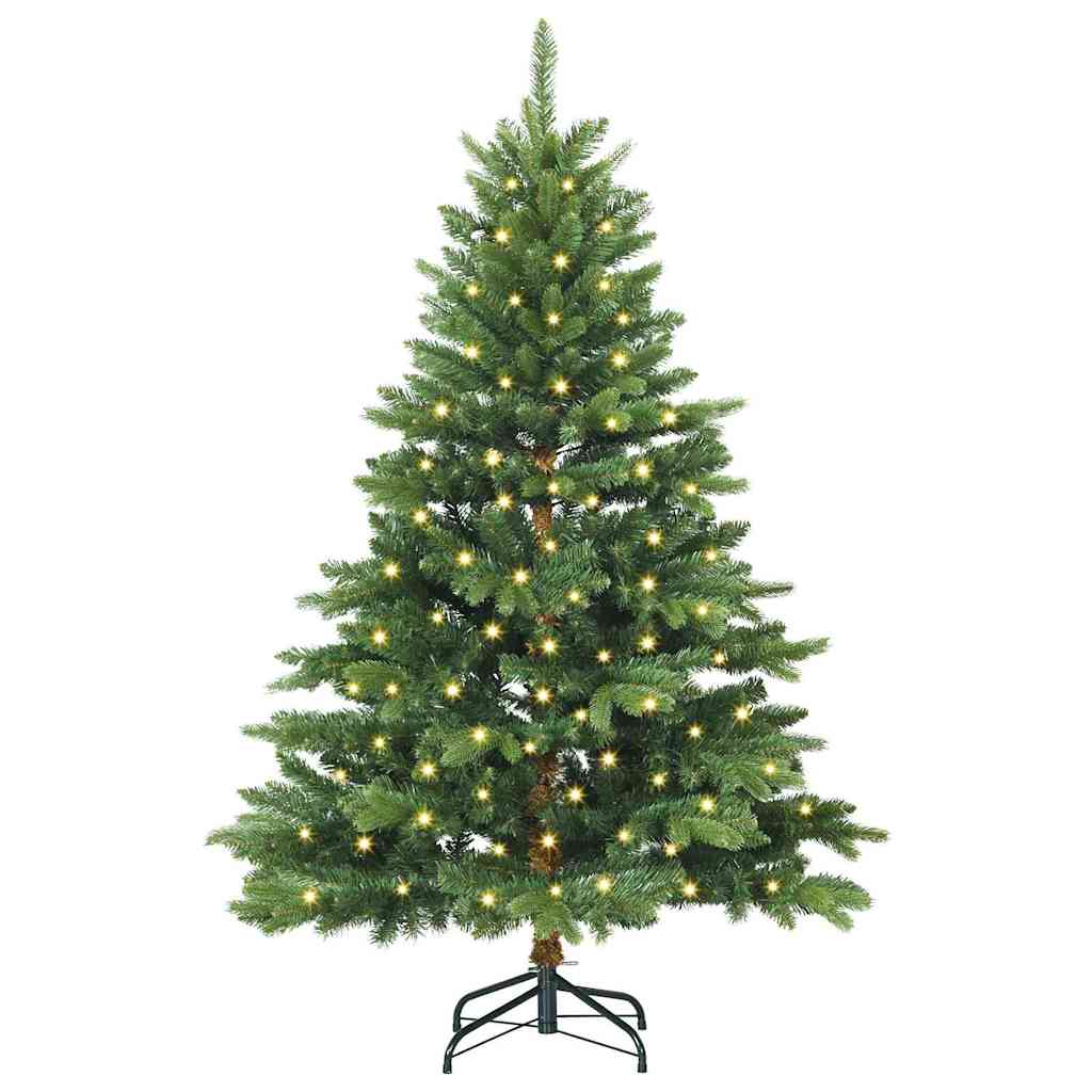 Künstlicher Weihnachtsbaum mit 150 LEDs Grün 120 cm PE und PVC