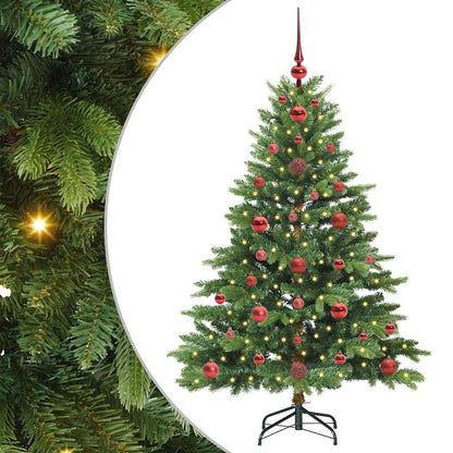 Künstlicher Weihnachtsbaum mit 150 LEDs Grün 120 cm PE und PVC