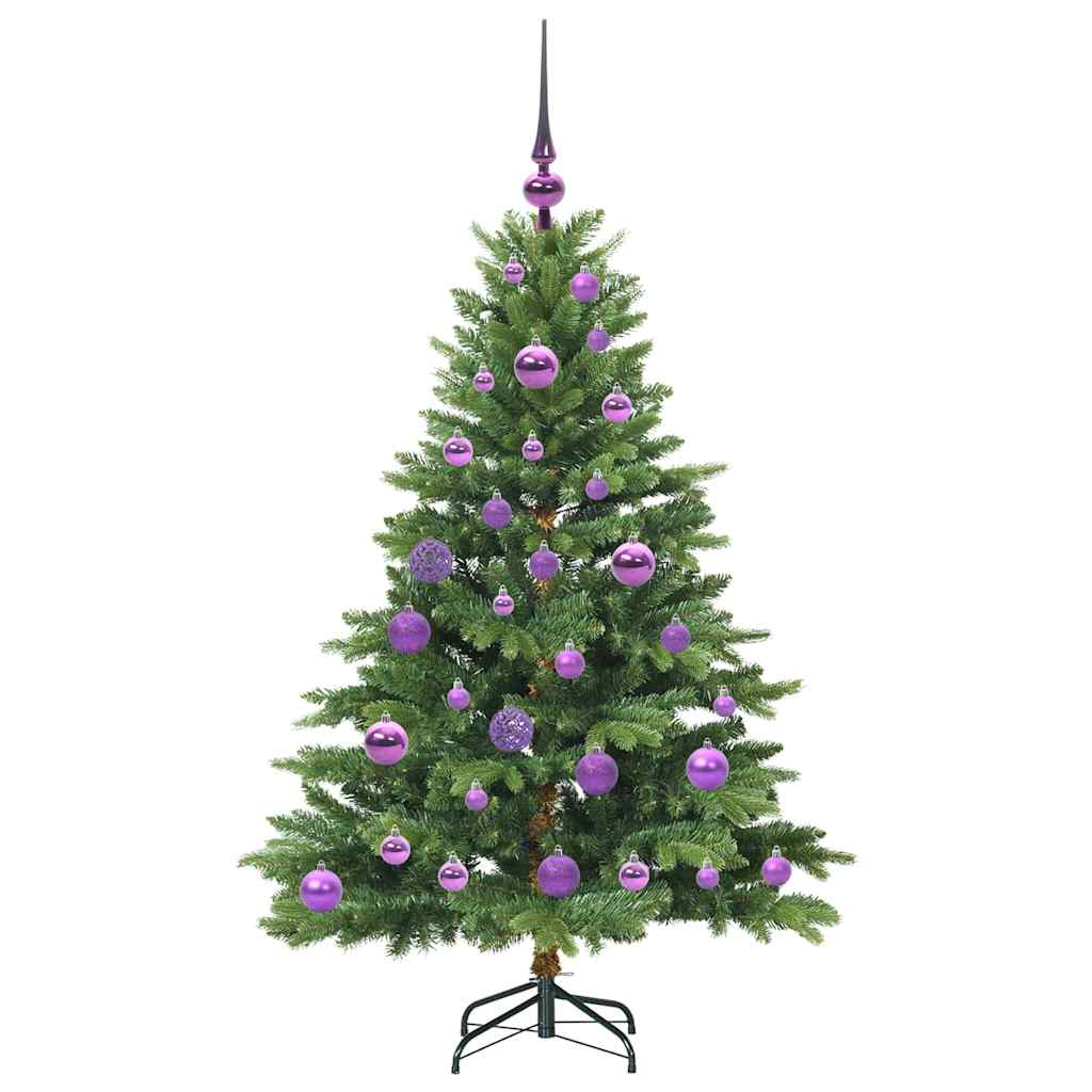 Künstlicher Weihnachtsbaum mit 150 LEDs Grün 120 cm PE und PVC
