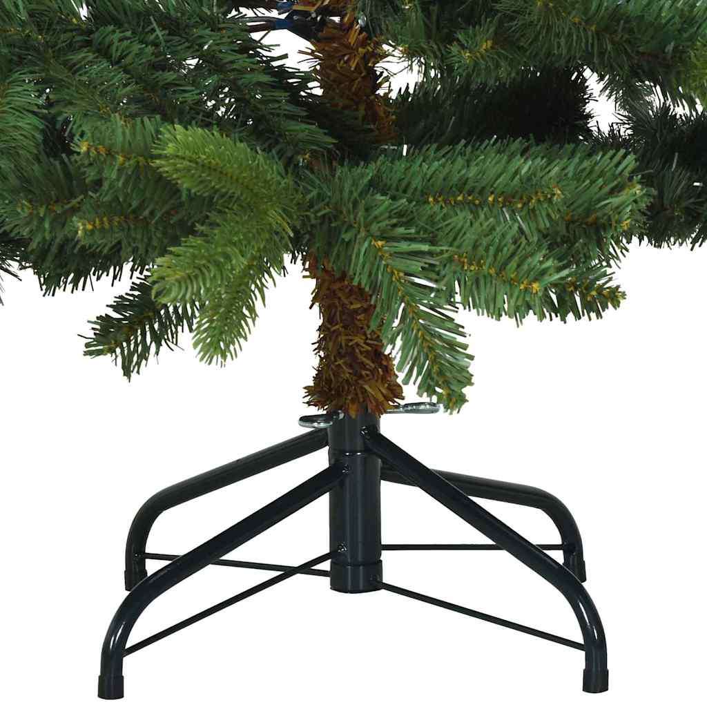 Künstlicher Weihnachtsbaum mit 150 LEDs Grün 150 cm PE und PVC
