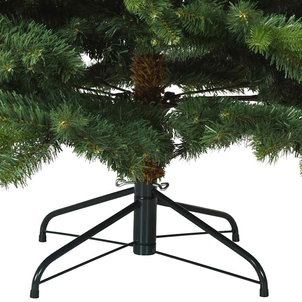 Künstlicher Weihnachtsbaum mit 300 LEDs Grün 210 cm PE und PVC