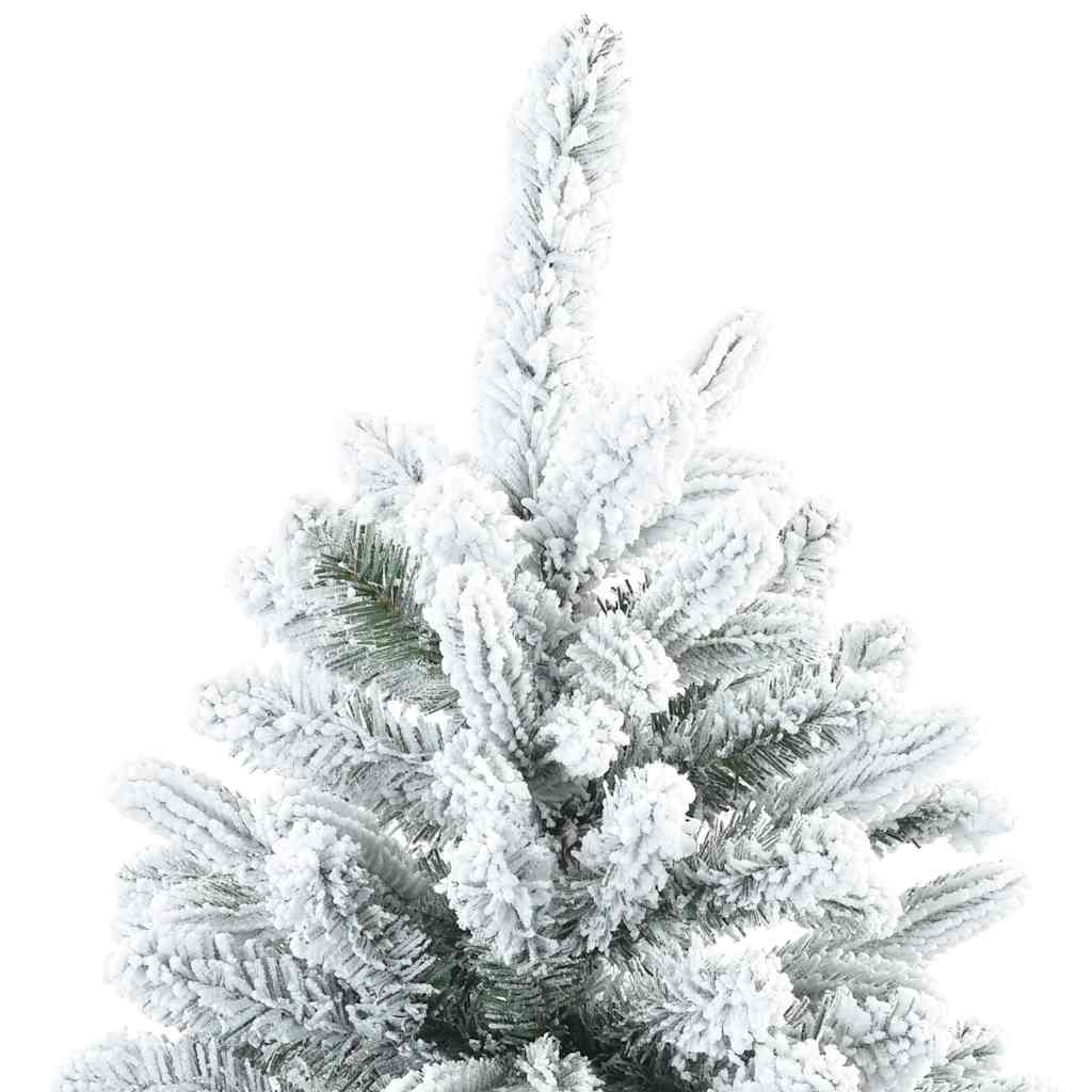 Künstlicher Weihnachtsbaum mit 150 LEDs Weiß 150 cm PE und PVC