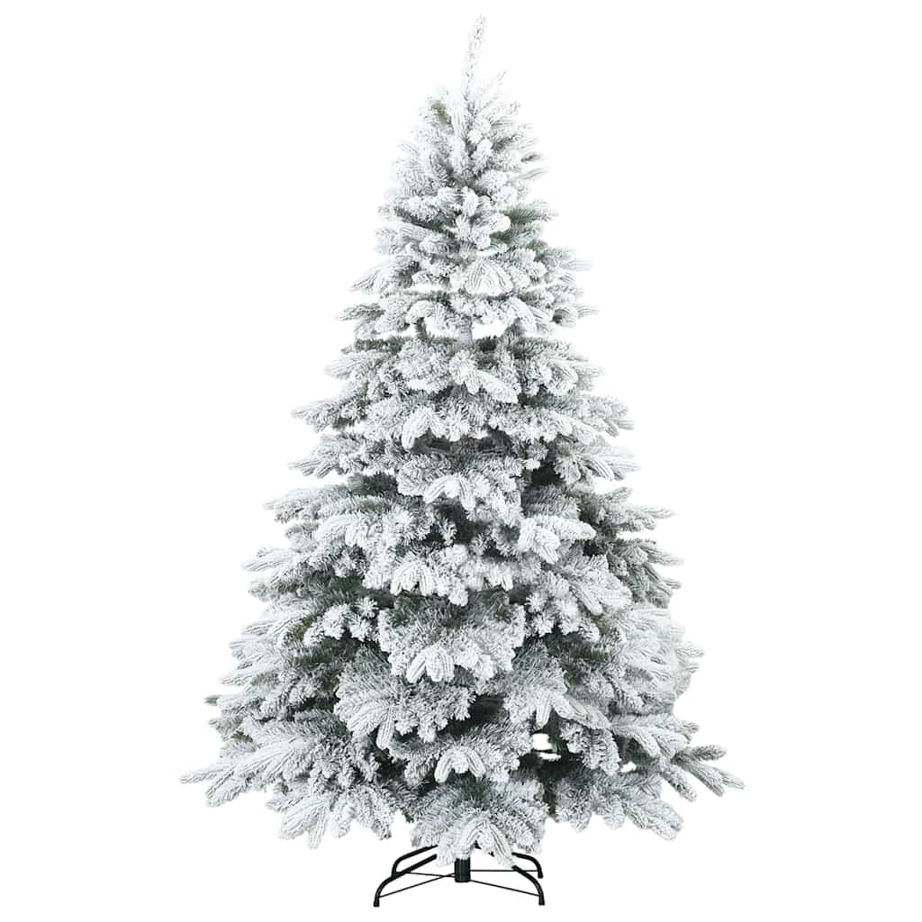 Künstlicher Weihnachtsbaum mit 300 LEDs Weiß 240 cm PE und PVC
