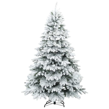 Künstlicher Weihnachtsbaum mit 300 LEDs Weiß 240 cm PE und PVC