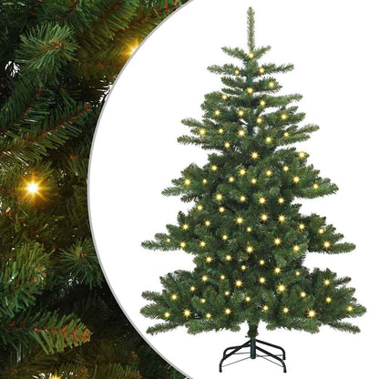 Künstlicher klappbarer Weihnachtsbaum Grün 150 cm PVC und Stahl
