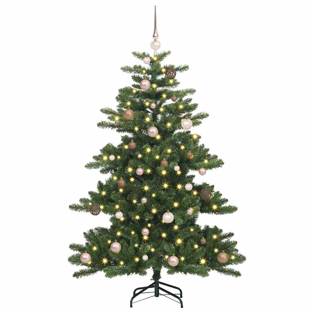 Künstlicher klappbarer Weihnachtsbaum Grün 150 cm PVC und Stahl