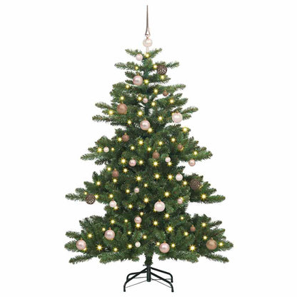 Künstlicher klappbarer Weihnachtsbaum Grün 150 cm PVC und Stahl