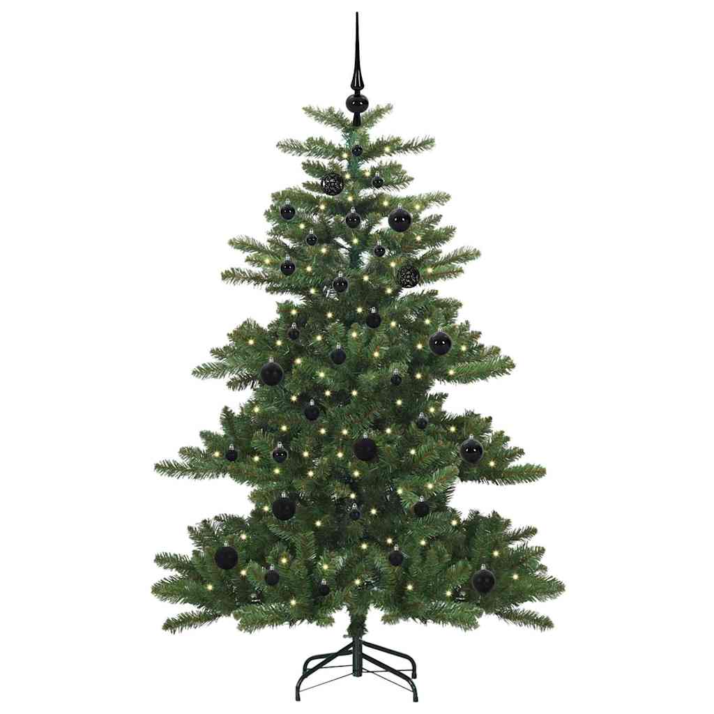 Künstlicher klappbarer Weihnachtsbaum Grün 150 cm PVC und Stahl