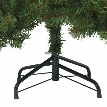 Künstlicher klappbarer Weihnachtsbaum Grün 150 cm PVC und Stahl