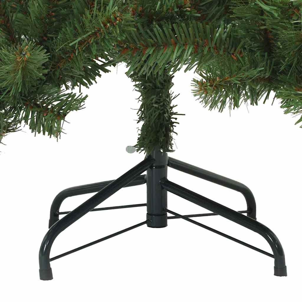 Künstlicher klappbarer Weihnachtsbaum Grün 150 cm PVC und Stahl
