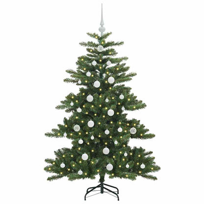 Künstlicher klappbarer Weihnachtsbaum Grün 150 cm PVC und Stahl