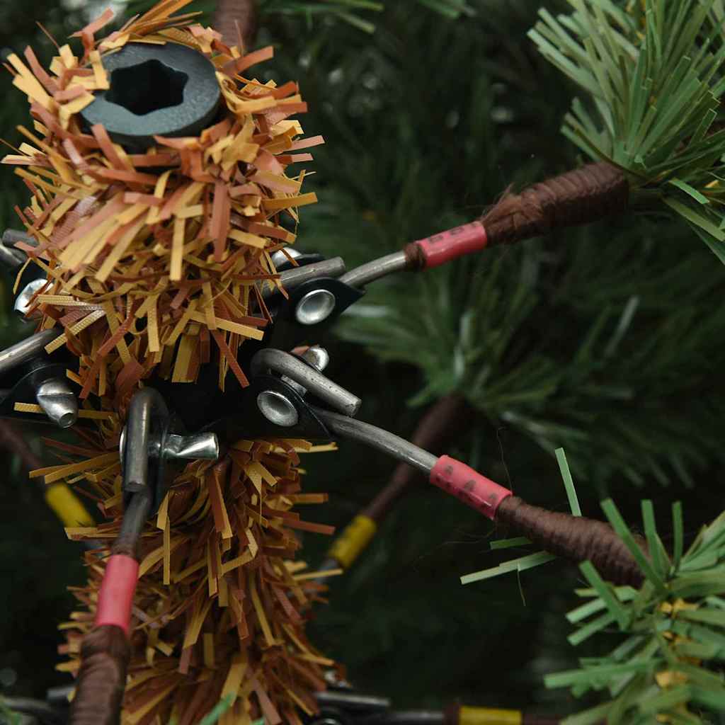 Künstlicher klappbarer Weihnachtsbaum Grün 150 cm PVC und Stahl