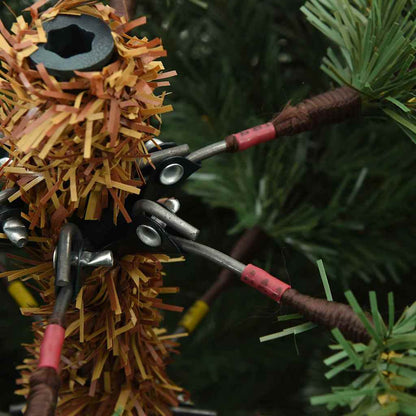 Künstlicher klappbarer Weihnachtsbaum Grün 180 cm PVC und Stahl
