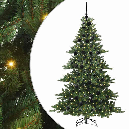 Künstlicher klappbarer Weihnachtsbaum Grün 180 cm PVC und Stahl