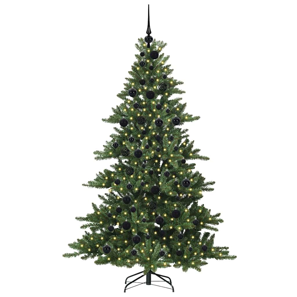 Künstlicher klappbarer Weihnachtsbaum Grün 180 cm PVC und Stahl