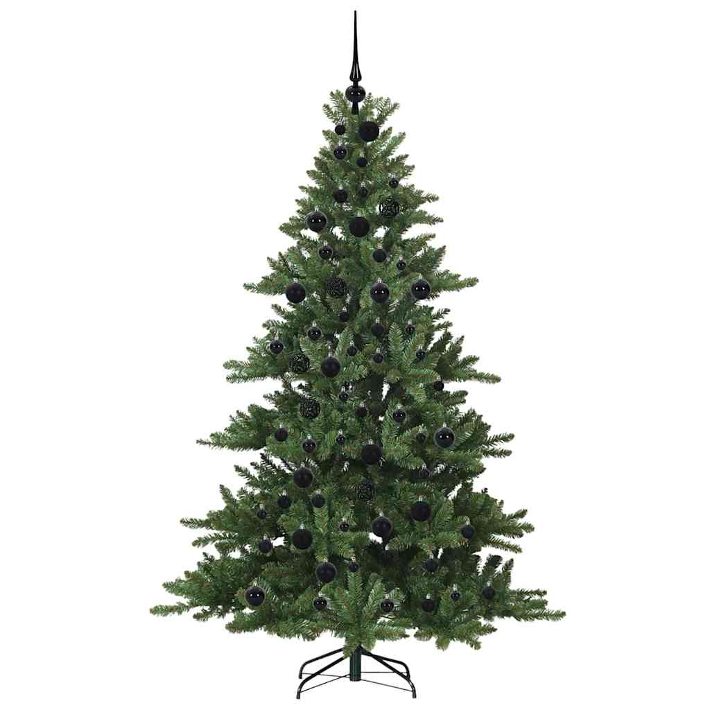 Künstlicher klappbarer Weihnachtsbaum Grün 180 cm PVC und Stahl